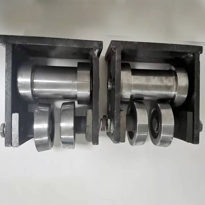 液压升降货梯链条导轮架配件加v厚滑轮10号12号14号工字钢轨道滑