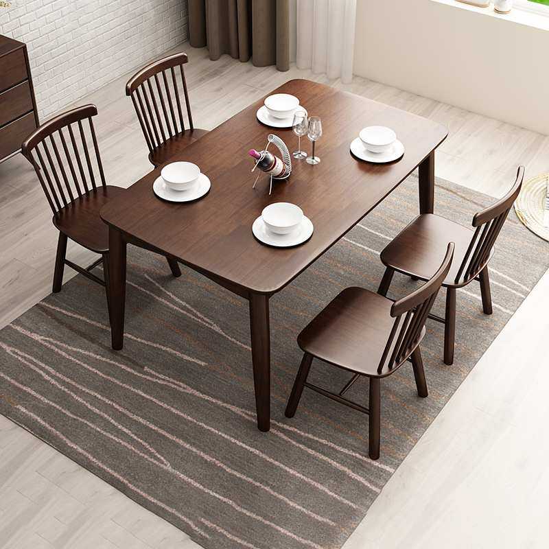 全实木北欧餐桌椅小饭桌家用小户型现代简约餐厅桌椅一桌四椅组合,模玩/动漫/周边/娃圈三坑/桌游,模型制作工具/辅料耗材,淘宝优惠券,粉丝福利购,淘宝优惠卷