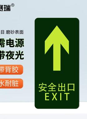 安赛瑞 经济型自发光地贴（出口 箭头向上）10片装夜光21610