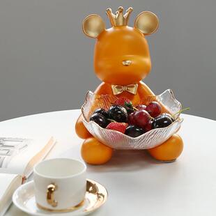 装放糖果盘子前台接待酒店服装店铺吧台零食水果盘盒轻奢托盘摆件