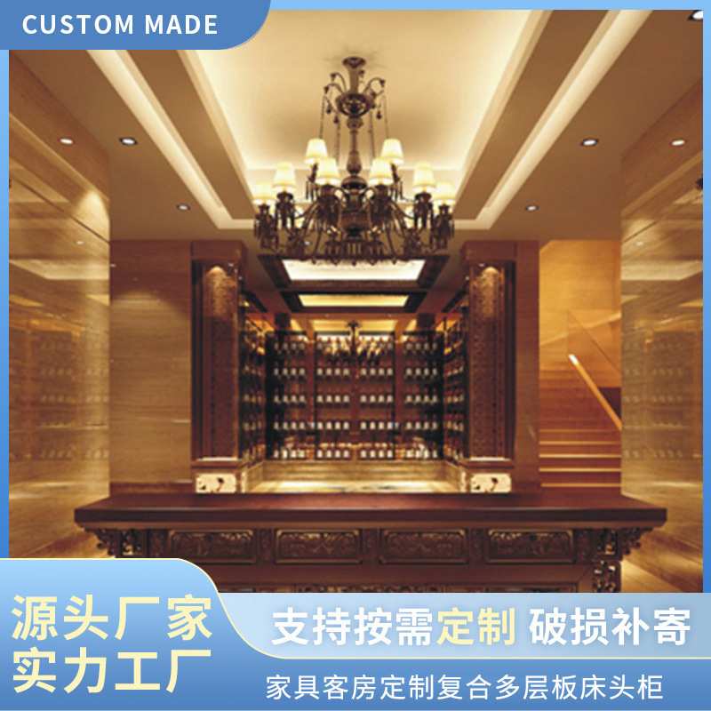 客房酒店家具全套 主题酒店家具板式床卧室家具 酒店木质家具定制