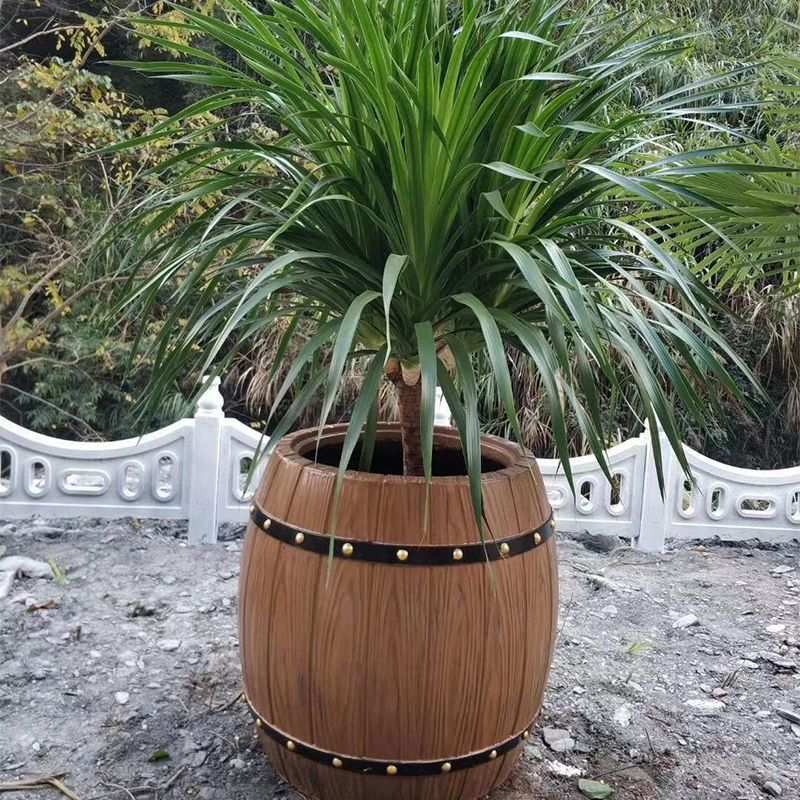 长方形水泥花箱模具花盆模具盆水泥别墅景观盆景塑料仿木箱磨具