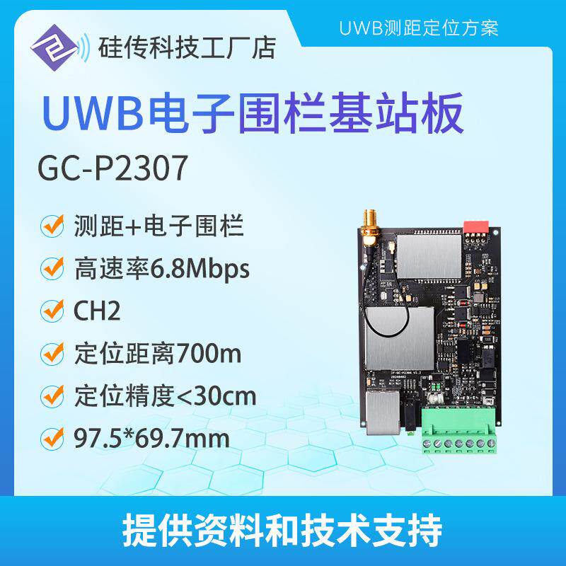 UWB定位测距模块TOF隧道煤矿掘进面 TWR电子围栏井下人员定位基站