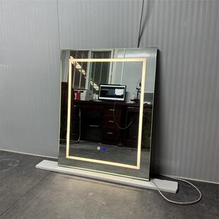 方形智能镜超高清银镜背光发光化妆镜壁挂式镜柜门LED浴室镜