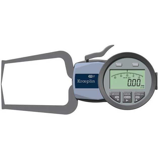 保证德国kroeplin数显外径卡规C220S