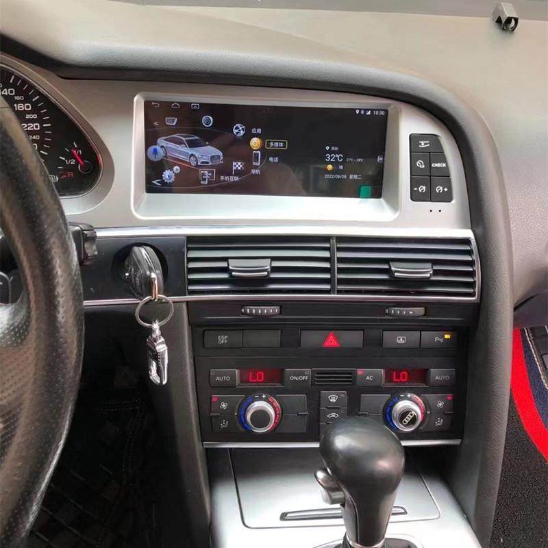 适用奥迪A6L中控屏05-11款8.8寸原车风格4G版2+32G大屏导航一体机
