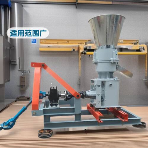 非洲热卖PTO款颗粒机喂料器下料玉米秸秆挤压机农场养殖造粒机