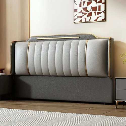 2024猫爪落地实木超薄简约现代轻奢床头背板新款软包靠背单买