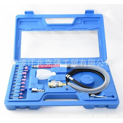 17PCS刻磨笔套装风磨笔气动打磨机直磨机雕刻笔刻带磨头磨笔