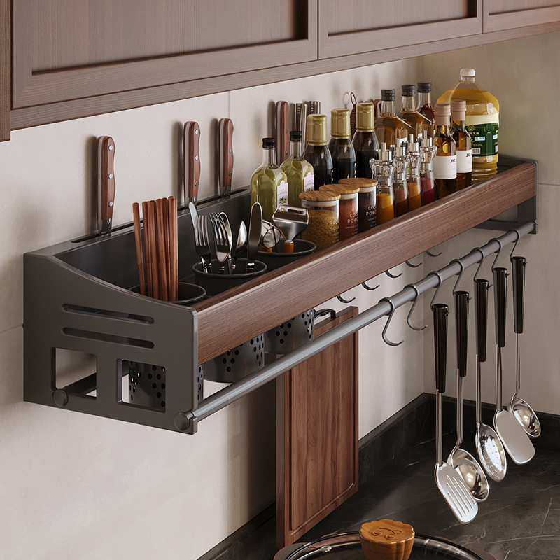 中古实木厨房调味料品置物架壁挂式免打孔墙上多功能收纳架子刀架,模玩/动漫/周边/娃圈三坑/桌游,模型制作工具/辅料耗材,淘宝优惠券,粉丝福利购,淘宝优惠卷