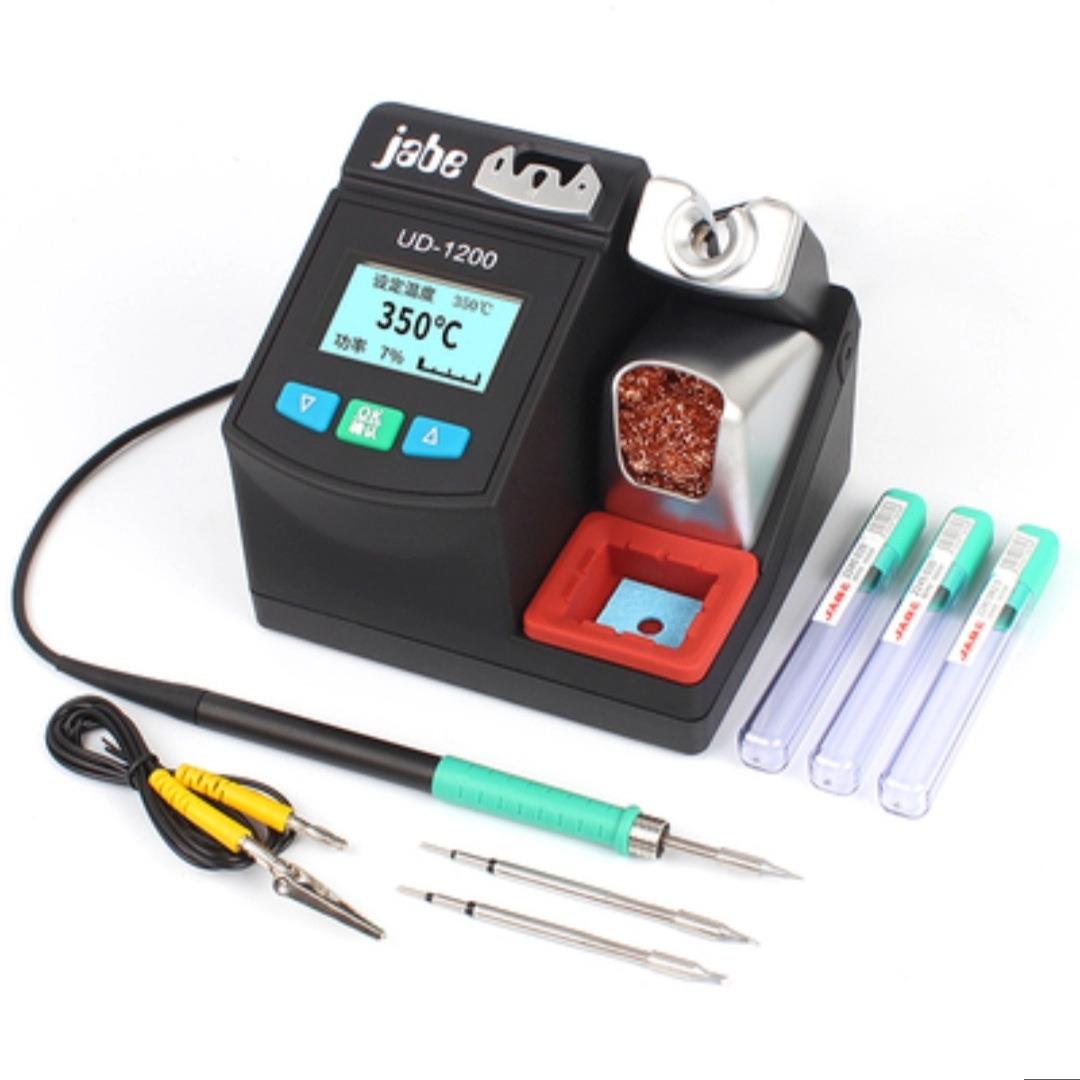 原装Jabe UD1200数显智能恒温焊台 无铅电烙铁头手机维修焊接主板