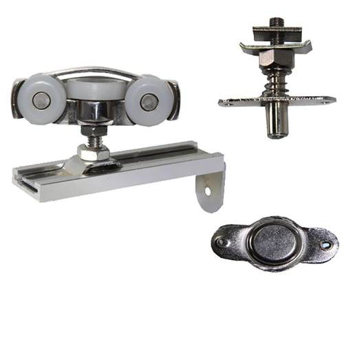 厂家供应木门双扇折叠门轨滑轮 兴达1型5轮双扇折叠门滑车套件