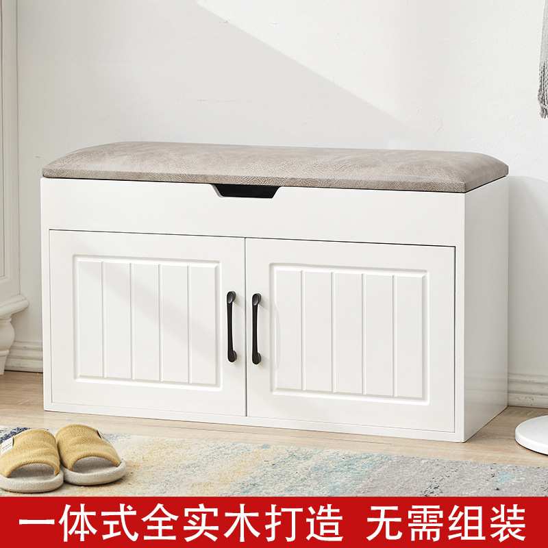 实木换鞋凳鞋柜简约现代储物穿鞋凳欧式鞋凳家用门口坐凳沙发凳子