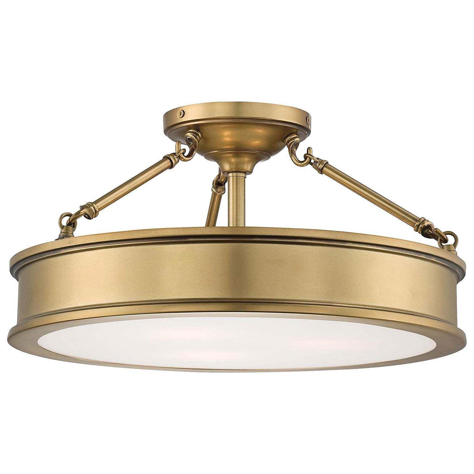 厂家直供半嵌入式吊顶灯现代简约吸顶灯跨境亚马逊热卖灯饰灯具