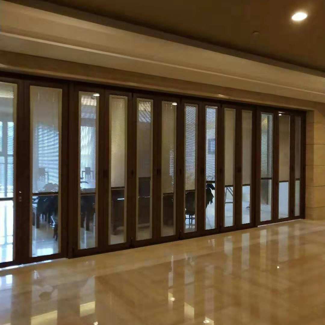 折叠门高端定制别墅折叠门玻璃无味门面面包房折叠门便利店折叠门