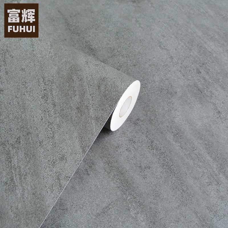 加厚防水粗水泥纹理自粘墙纸壁纸复古做旧装饰pvc波音软片HD-069