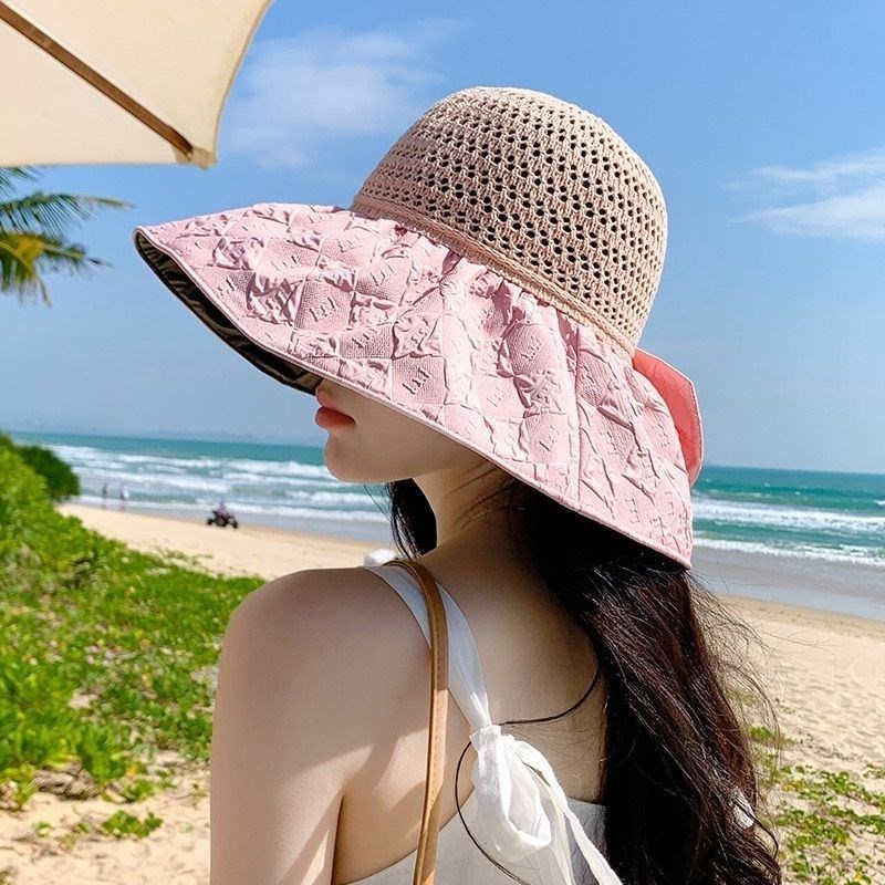 女士遮阳防晒帽2025韩版新款夏季高档女帽子渔夫帽防晒女士洋气