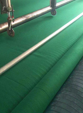 绿色土工布绿化工地建筑防尘盖土盖沙绿网覆盖短纤针刺透水无纺布