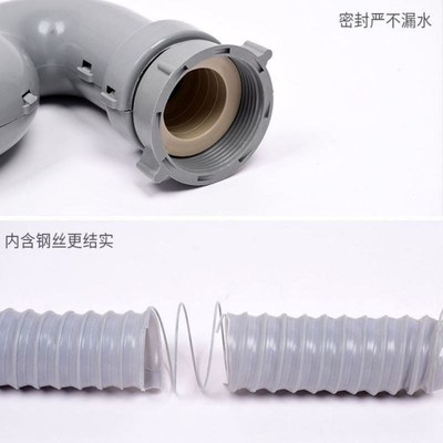 厨房洗菜盆下水管管道配件水槽双槽双盆水池下水器洗碗池排水管子