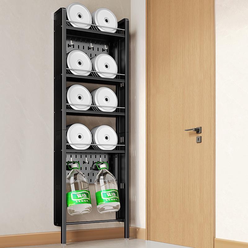 卫生间门后置物架多层落地洞洞板夹缝超薄玄关缝隙浴室极窄收纳架