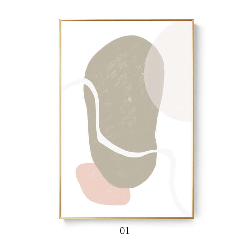 抽象色块三联卧室艺术挂莫北欧宿民装饰画床头客厅壁画小众兰迪图片