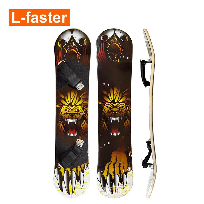 9“x37”山地滑板甲板10层越野竹甲板长板带脚架成人滑板无卡车