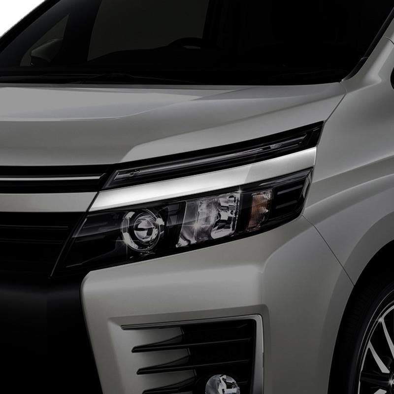 适用于voxy80前期改装前大灯饰条装饰不锈钢前大灯条改装贴片