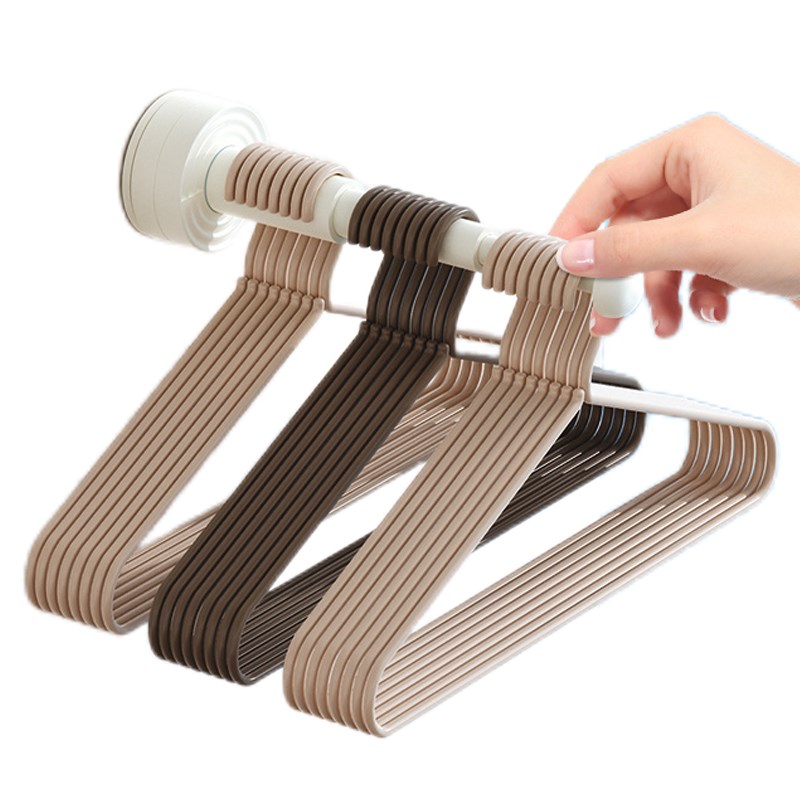 吸盘伸缩挂衣架阳台折叠无痕多功能壁挂神器家用免打孔挂门置物架