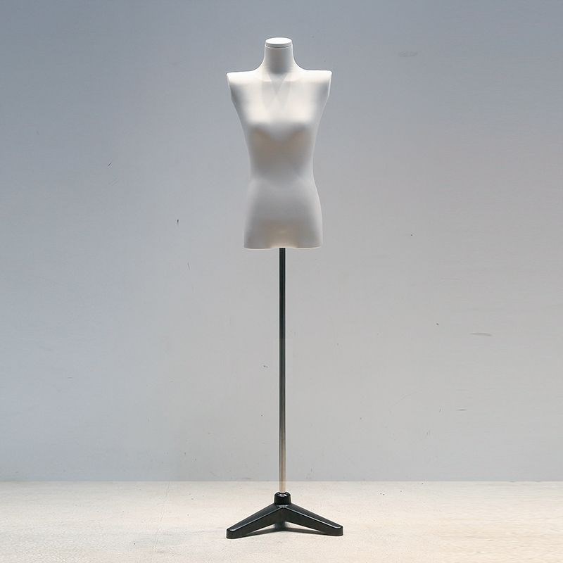 平肩直角肩小胸模特展示架女模特模具女半全身人台韩版服装店橱窗