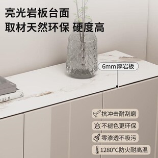 備2024爆款 柜家用靠墙收纳柜简约现代客厅沙发隔断 轻奢入户岩板鞋