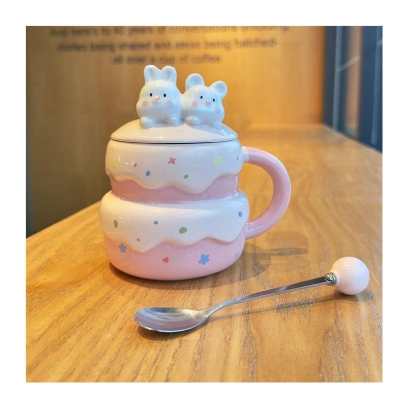 少女心生日礼物蛋糕陶瓷杯女可爱奶fufu送男女朋友姐妹有意义礼品