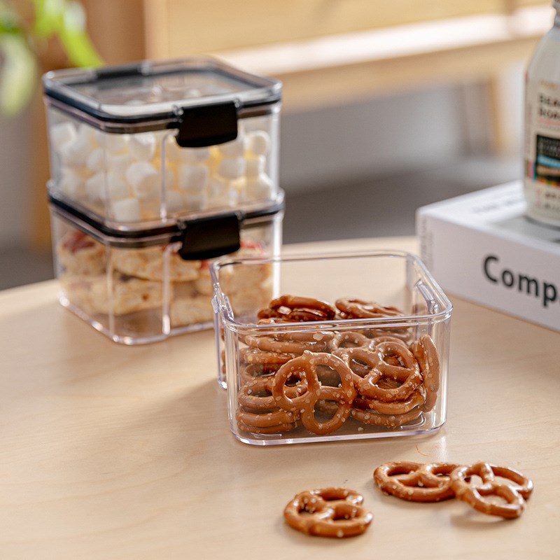 Plastic tea canister food container tank 厨房密封收纳储物罐
