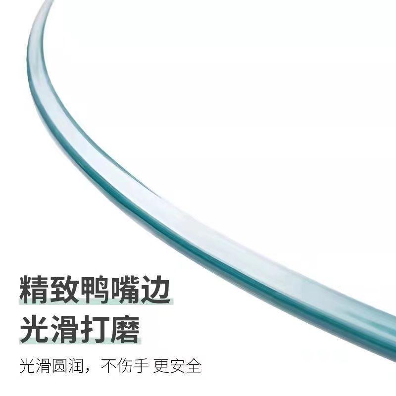 圆形钢化玻璃桌面2米2.2米2.3米2.6米茶几餐桌面酒店玻璃转盘台面