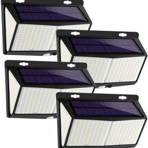 太阳能壁灯爆款288LED庭院灯户外路灯景观灯人体感应灯