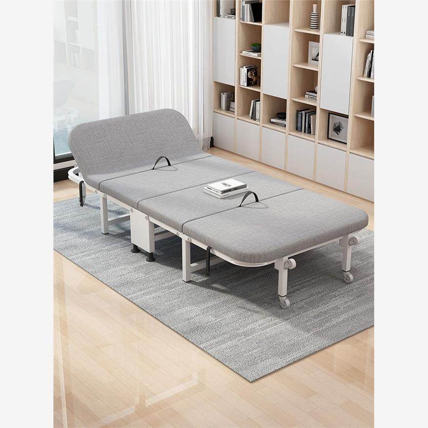 折叠床办公室午休床便携简易床陪护单人床家用小床午睡行军床