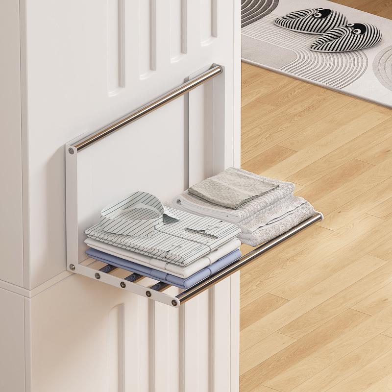 不锈钢磁吸可伸缩可折叠壁挂收纳架浴室家用洗衣机冰箱侧边置物架