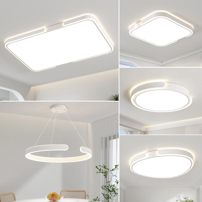 全光谱客厅灯广东中山灯具现代简约大气长方形吸顶灯全屋灯具套餐