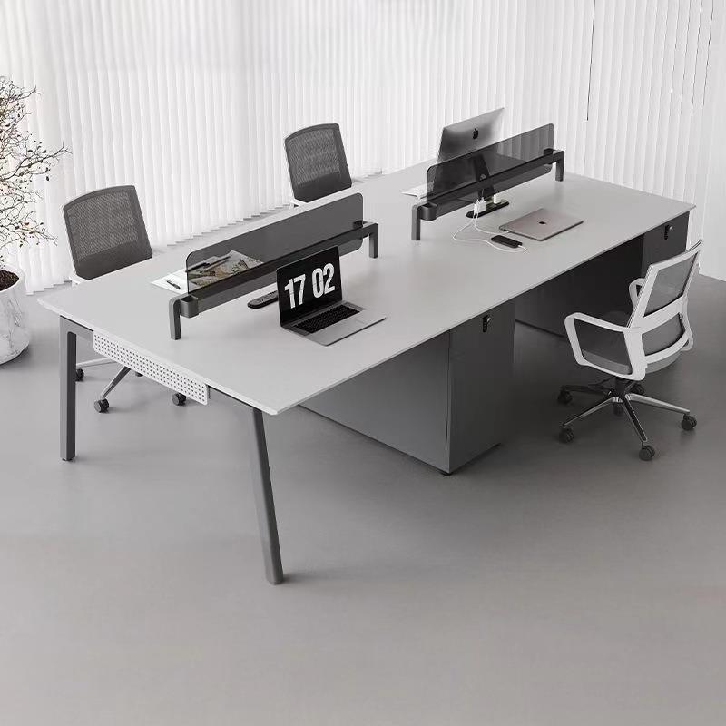 职员办公桌员工电脑桌椅组合简约现代办公家具多人屏风卡座组合