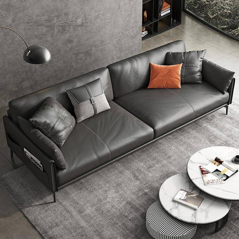 办公沙发商务接待现代简约会客单人三人位办公室沙发茶几组合套装