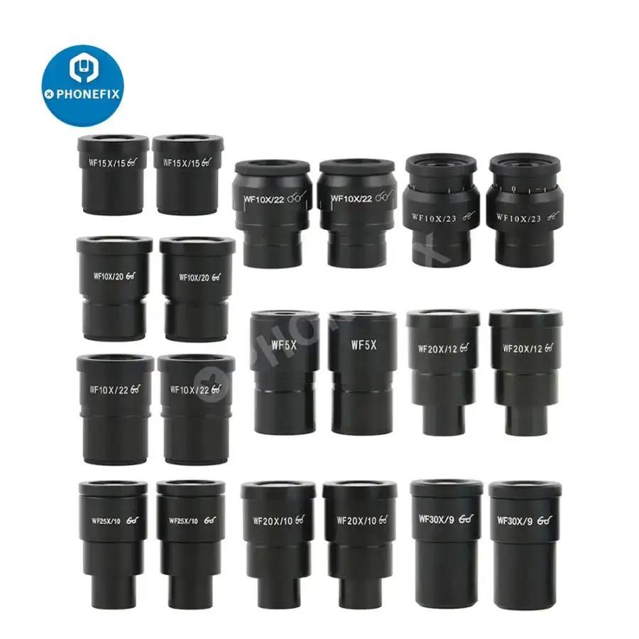 生物显微镜配件光学高清标准通用广角目镜头WF5X10X15X20X25X倍数
