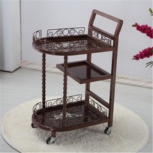 美容院小推车小气泡置物架理发专用美发美甲火罐纹绣工具玻璃推车