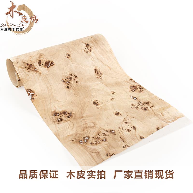 天然白杨树瘤木皮 实木树瘤木皮 天然树瘤木皮 宽白杨树瘤木皮