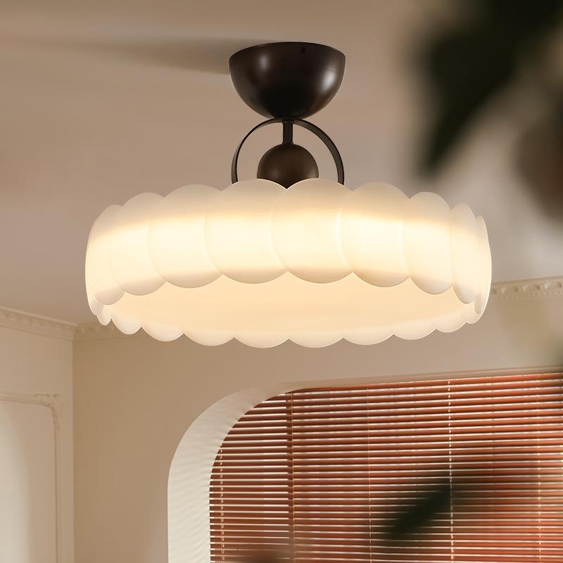 步步达卧室吸顶灯中古奶油风主卧公主房灯具现代简约设计师书房灯