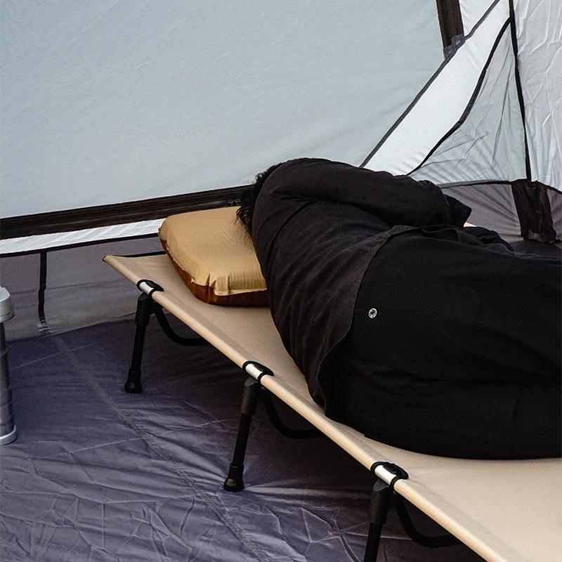 CHANODUG夏诺多吉户外行军床便携式野外露营单人午休铝合金折叠床