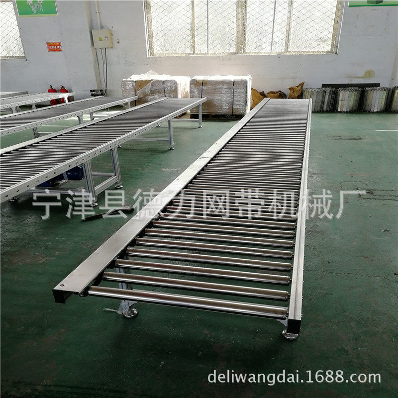 水平输送滚筒输送机无动力滚筒输送机动力滚筒线重型滚筒流水线