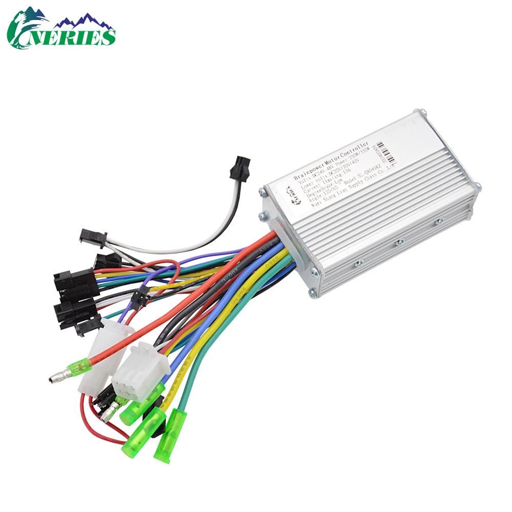 电动自行车滑板车控制器通用型山地车无刷电机接仪表自识别控制器