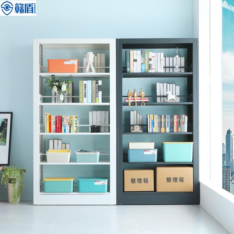 祖轩家用图书馆加厚钢制书架落地置物架儿童书柜客厅铁艺收纳简易