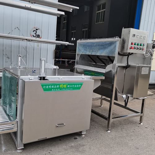 新式鸭鹅自动屠宰脱毛机小型家禽屠宰流水线设备家禽烫脱一体机