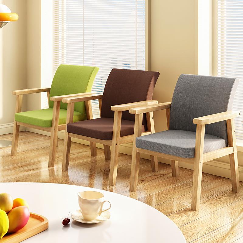 实木椅子电脑椅办公学习座椅书桌椅现代简约久坐舒服靠背餐椅家用