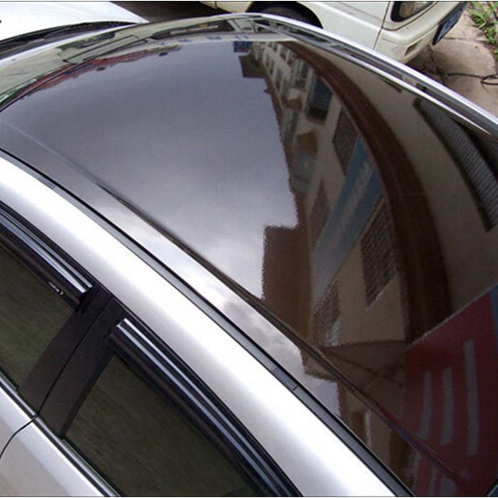 车顶膜亮光三层亮光天窗膜亮黑膜黑色顶棚膜车顶黑色改色膜